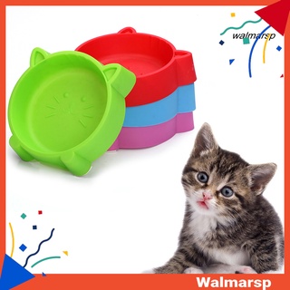 [wmp] cuenco para mascotas de cara de gato, antideslizante, color sólido, perro, cachorro, gatito, alimentador de agua