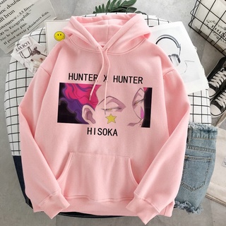 hunter x hunter harajuku hisoka sudadera anime sudadera con capucha hombre sudaderas con capucha de los hombres ropa rosa streetwear ropa