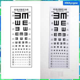 Standardized Eye Chart E Letter Visual Testing Chart for Home Waterproof (8)