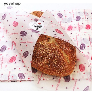 yoyohup 50 piezas de papel de cera de grasa de papel de regalo de alimentos para pan sandwich papel de aceite para hornear cl (9)