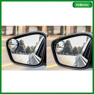 2 Pieces Car Blind Spot Mirror 360 Wide Angle Adjustable Rear Side View A