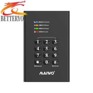 MAIWO Password-Caja De Disco Duro Externo (2 Tb , Datos HD)