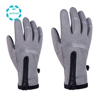 2 pares de guantes de ciclismo de invierno térmicos cálidos a prueba de viento guantes de bicicleta de dedo completo de la pantalla de la prensa guantes para deporte esquí l & xl