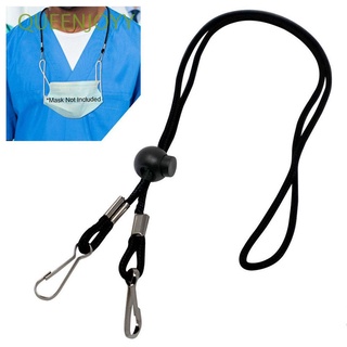 QUEENJOYY Office Supplies Neck Straps Adjustable Protect Ears Face protection Lanyards Anti-lost Non-slip Hanging High Quality With Two Clips/Multicolor