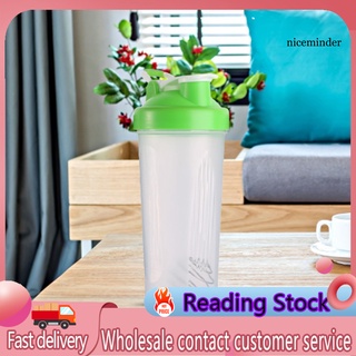 NCJ_600ml Shaker Bottle Eco-friendly Large Capacity Plastic Protein Powder Mixing Mug for Outdoor