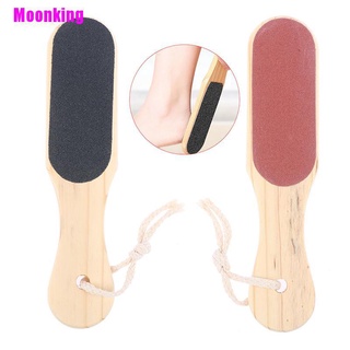 [Moonking] Doble cara de madera archivo de pie pie raspador de pedicura herramientas de piel muerta removedor de callos