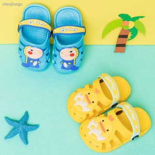 Zapatillas para niños Baotou/niñas de verano/1-3 años/2 sandalias y pantuflas para bebés en la playa/niños (2)
