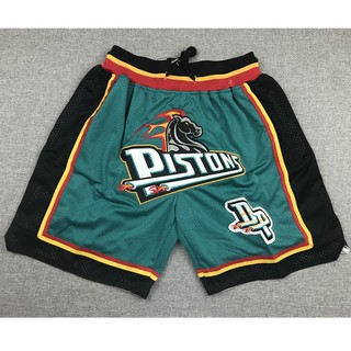 NBA Shorts Detroit Pistons pantalones cortos deportivos versión de bolsillo verde