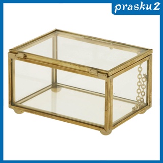 [prasku2] Moderna caja De joyas De cristal Geométrico De escritorio/sambam/samba/caja De joyería (1)