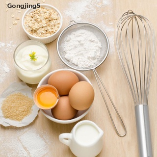 Gongjing5 nuevo batidor de huevos giratorio de acero inoxidable de 6 pulgadas/mezclador de espuma/herramientas MY