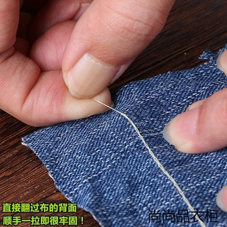 Nueva máquina de coser mini manual de bolsillo portátil simple máquina de coser genuina tela de coser (3)