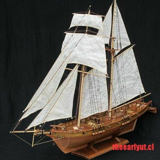 (yut* caliente) 1:100 halcón de madera de barco de vela modelo de bricolaje Kit de barco de montaje de la decoración de regalo