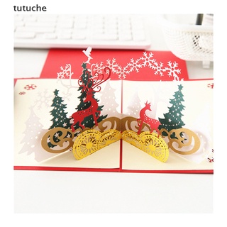 tutuche tarjeta de navidad 3d hueco hecho a mano feliz navidad saludo postal cl