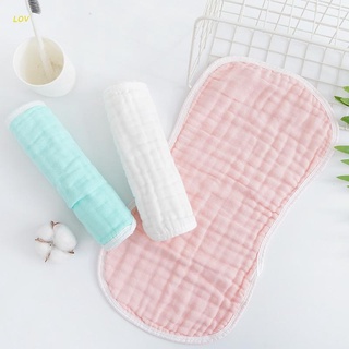 Lov 3 pzs paños De algodón para bebé toalla Muslin Burp toalla para Saliva De 6 capas/pañales suaves De gasa para el rostro