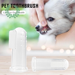crosail 1pcs cepillo de dientes suave dedo cepillo de dientes para mascotas/perro/limpieza dental/cuidado de los dientes/cepillo de higiene para perros/gatos/suministros de limpieza de