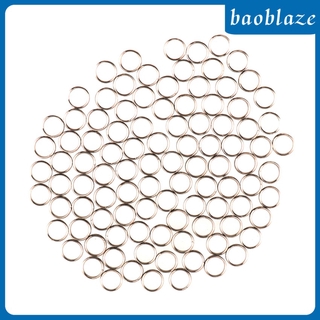 [BAOBLAZE] 100 anillos de acero inoxidable para dardos, anillos redondos, plata