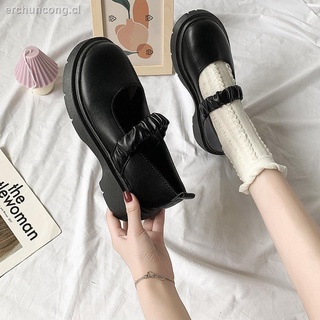 lolita mary jane pequeños zapatos de cuero mujer 2021 nuevo verano de suela gruesa salvaje japonés lindo jk uniforme solo zapatos