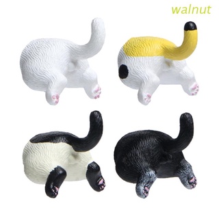 nogal 4pcs realista gato butt refrigerador imanes lindo 3d divertido animal oficina calendario pizarra blanca imán decoración del hogar