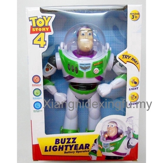Buzz Lightyear Toy Story 4 Walk And Sound Effect juguetes para niños regalo