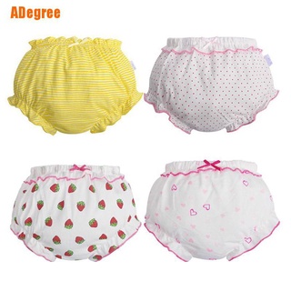 Adegree) 3 piezas/lote bebé ropa interior de algodón bragas niñas lindo calzoncillos verano pantalones cortos (2)