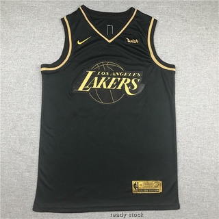 Nba hombres baloncesto jerseys Los Angeles Lakers 24 Kobe Bryant jersey oro negro