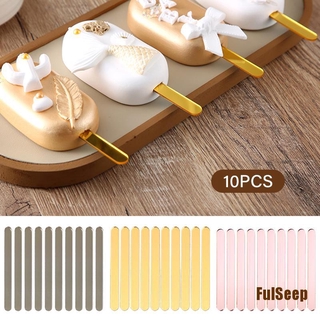 [cFULS] 10pcs acrílico helado palos paletas palos niños DIY helado palos molde UUU