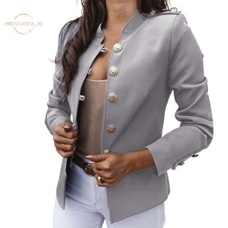 providence Outwear Lady Blazer Elegante Slim-fitting Trajes Abrigo Solo Botonado Para Uso Diario