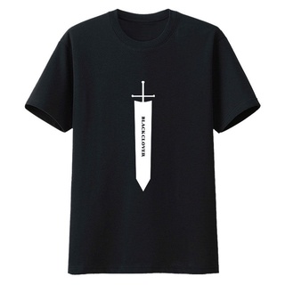 Camiseta de Anime Black Clover Cosplay Para hombre y mujer negro blanco Tees S-4Xl tallas alrededor del cuello Camisa unisex T Tops 2021