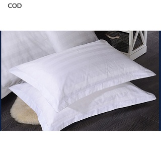 [cod] 1 funda de almohada de rayas blancas 100% algodón, hogar, dormitorio, hotel, ropa de cama caliente