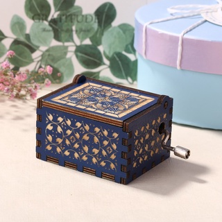 Home Decoration Engraved Musical Boxes Valentine Day Ancient Wooden Hand Cranked Music Box (9)