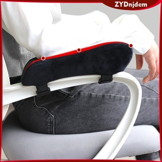 Memory Foam Office Chair Armrest Pads Comfy Elbow Pillow with Fix Strap