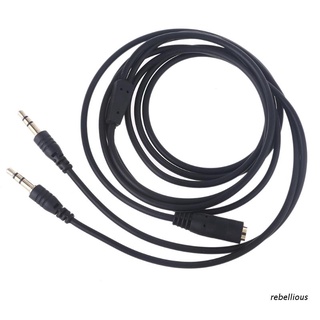 Reb : Cable Divisor De Audio De 3,5 Mm Hembra A 2 Machos Para PC , Ordenador Portátil , Smartphone