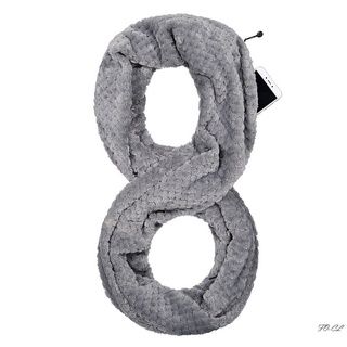 bufanda de felpa para mujer con cremallera bolsillo cuello envoltura de viaje bufanda regalos de invierno (7)