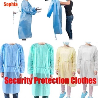 [Sophia] bata desechable de aislamiento de laboratorio ropa quirúrgica uniforme