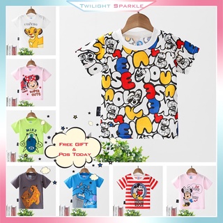 [Ts]Baju Budak: camiseta Anakku de dibujos animados Disney, estilo de moda, 100% algodón, comodidad entre nosotros, ropa de verano para niños