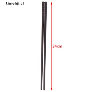 TIME 1 Pair Japanese Chopsticks Alloy Non-Slip Sushi Chop Sticks Set Chinese Gift CL (7)