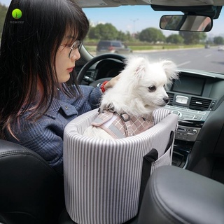 Caja de reposabrazos de coche para mascotas, asiento antideslizante para perros, gato al aire libre
