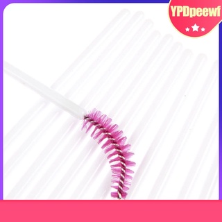 50x cepillo de pestañas desechables rímel varitas aplicador de maquillaje herramienta rosa