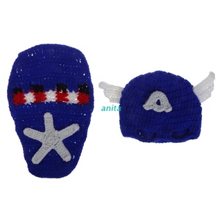 ANT Newborn Baby Girls Boys Crochet Knit Costume Photo Photography Props Outfits Set
