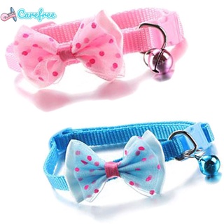 CAREFREE Buckle Cat Collars Cat Accessories Kitten Necklace Dog Collar Bowknot Pet Supplies Puppy Bell Pendant Adjustable
