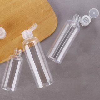 Flip Bottle 30ml/50ml/100ml plástico líquido champú transparente maquillaje contenedor loción