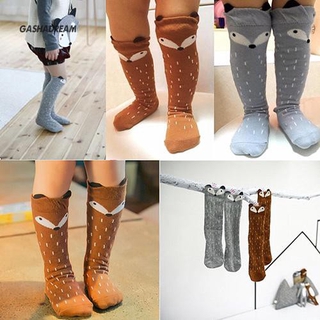 gd calcetines con patrón de zorro para bebé/niñas/calcetines suaves de algodón/hosiery