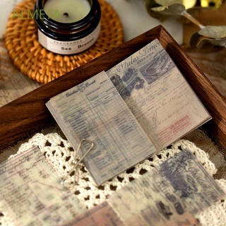 ALMETA retro post card diy scrapbook Papel cardcoard Estético craft kit De vintage Planta Manualidades Hojas Diario Suministros