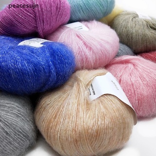【jn】 Mohair Yarn Crochet Women Scarf Shawl Wool Thread Handmade DIY 0.9mm X 260 . (3)