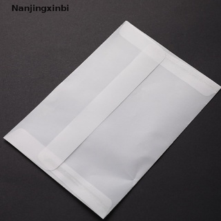 [nanjingxinbi] 10 unids/lote sobres de papel semitransparente para bricolaje tarjeta postal regalo de almacenamiento [caliente]
