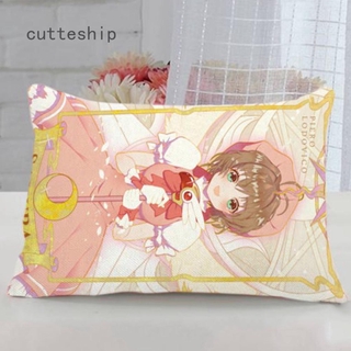 Cutteship Cardcaptor Sakura Clear Card hen Anime-Funda De Almohada De Dos Caras (Sin Núcleo Interior)