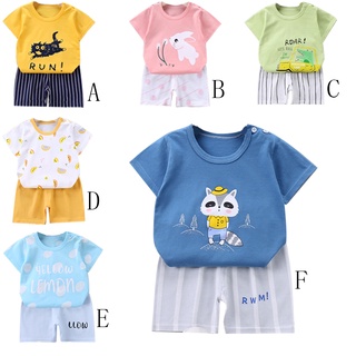 los niños de manga corta traje de bebé niños de algodón coreano traje de los niños t-shirt pantalones cortos conjunto de dos piezas traje