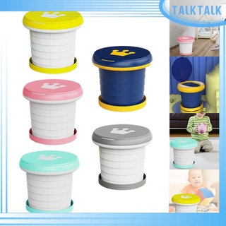 [TalktalK] Lindo inodoro plegable portátil estable ajustable plegable ligero lavable bebé orinal para niños niñas niños Camping