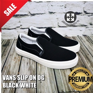 Pgs PREMIUM Vans Vault OG LX zapatos casuales deslizamiento en negro blanco grado Ori hombres mujeres Slipon negro