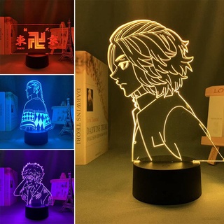 tokyo revengers tokyo manji night light touch cartoon lamp acrylic lighting birthday gift